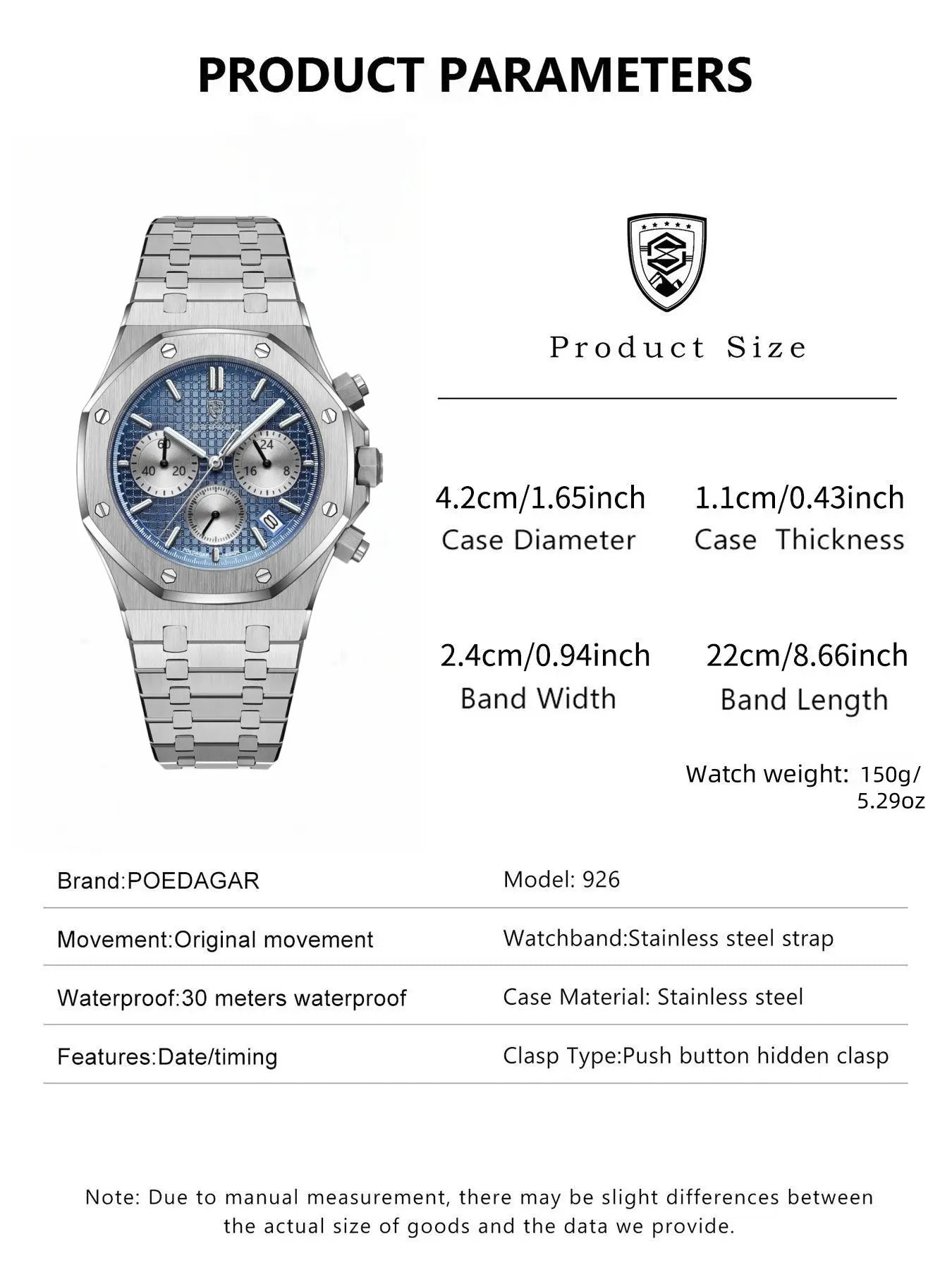 Men'S Business Fashion round Dial Quartz Watch, Fashion Waterproof & Luminous Watch with Date Feature, Trendy All-Match & Exquisite Watch for Birthday Gift with Box, Business Fashion Watches