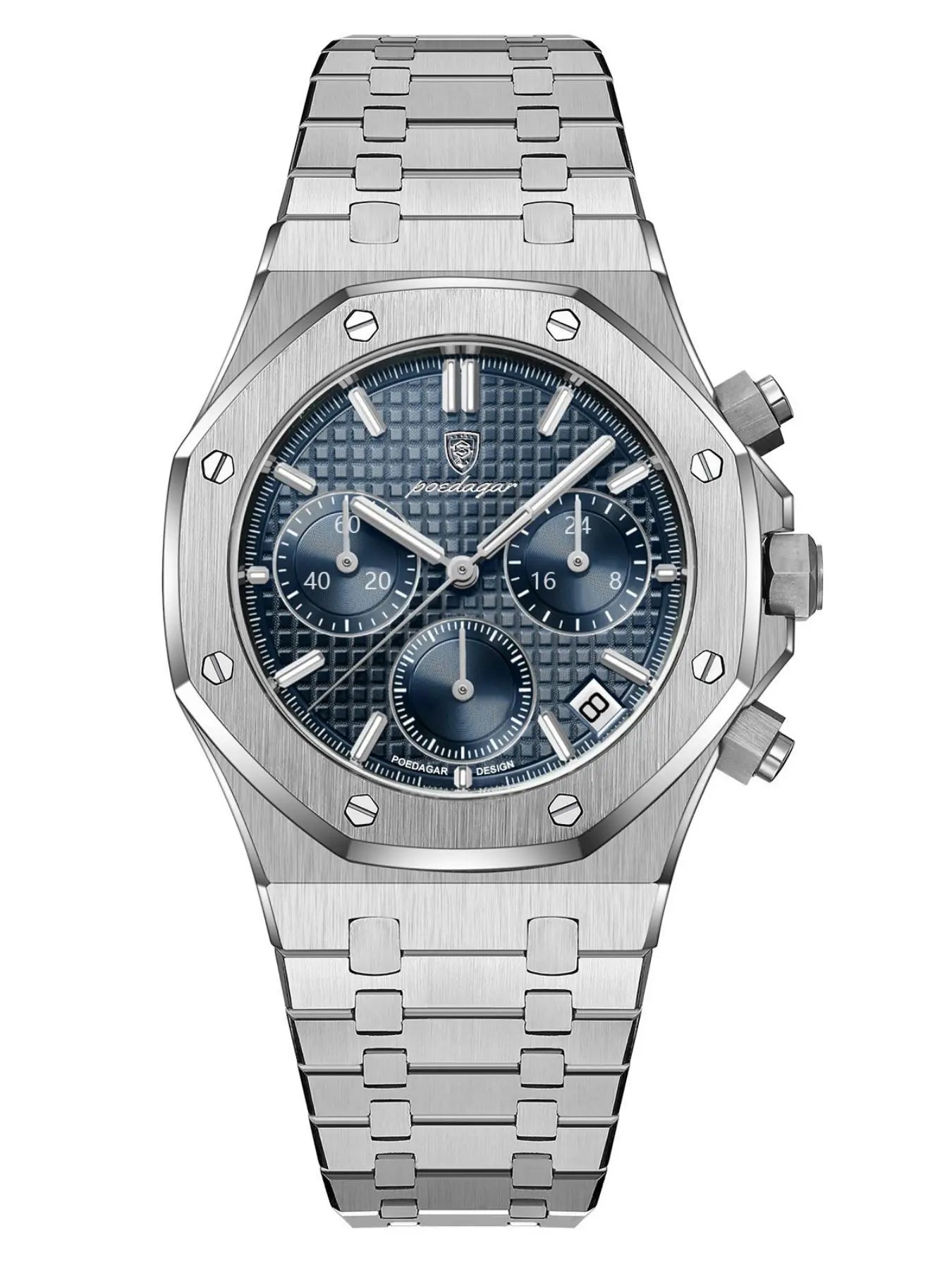 Men'S Business Fashion round Dial Quartz Watch, Fashion Waterproof & Luminous Watch with Date Feature, Trendy All-Match & Exquisite Watch for Birthday Gift with Box, Business Fashion Watches
