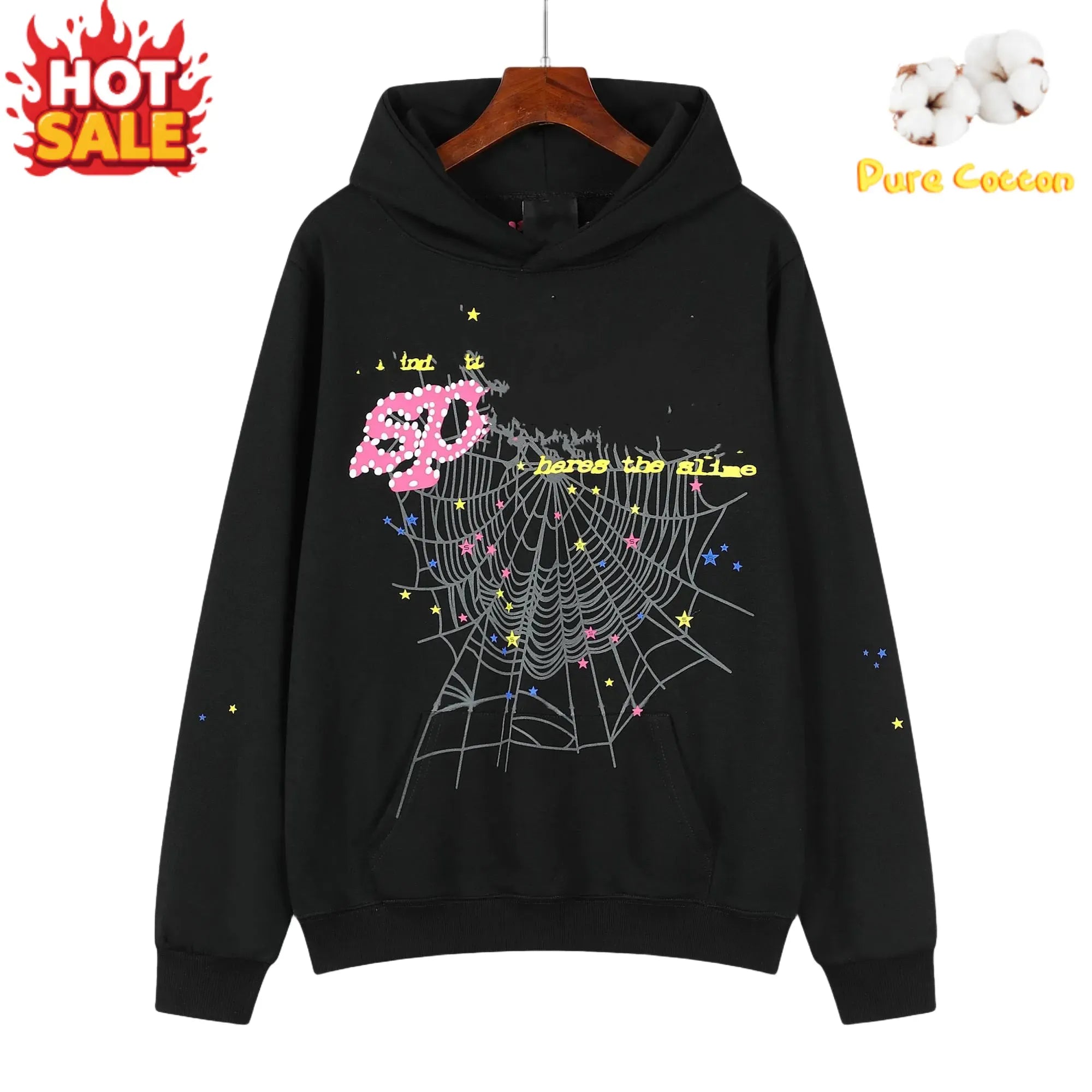 2025 Designer Spider Hoodie New Tracksuit Puff Print Hoodie Pullover Pants Hoodie Men Hoodie Sweaters Loose Long Sleeve Men Hiphop Clothing A003
